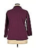 Roaman's 100% Cotton Burgundy Long Sleeve Polo Size 18 - photo 2