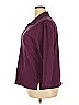 Roaman's 100% Cotton Burgundy Long Sleeve Polo Size 18 - photo 4