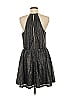 Jay Godfrey 100% Polyester Metallic Silver Black Cocktail Dress Size 8 - photo 2