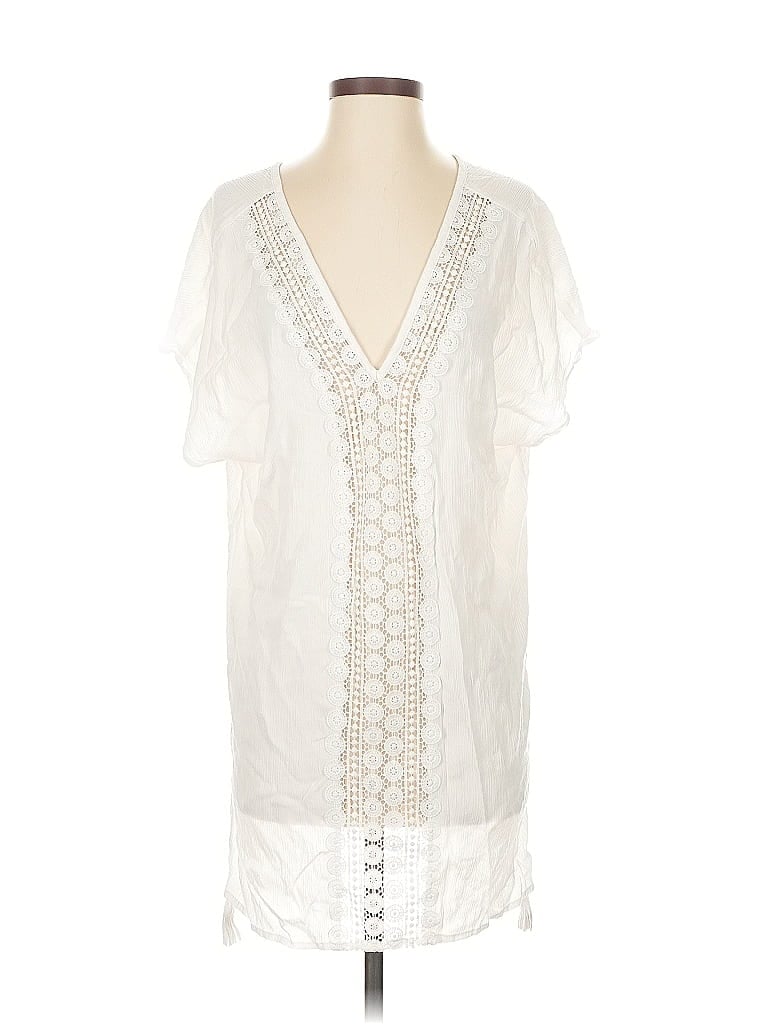 Pre-owned Kona Sol Casual Dress In White
