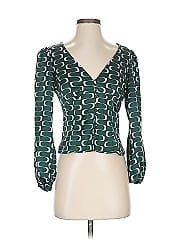 Reformation Long Sleeve Silk Top