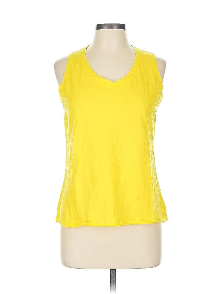Pre-owned Champion Sleeveless T-shirt In Yellow