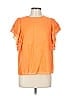 Endless Rose Orange Short Sleeve Blouse Size L - photo 1