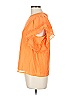 Endless Rose Orange Short Sleeve Blouse Size L - photo 4
