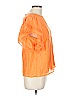 Endless Rose Orange Short Sleeve Blouse Size L - photo 3