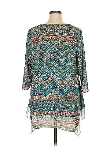 One World 3/4 Sleeve Blouse (view 2)