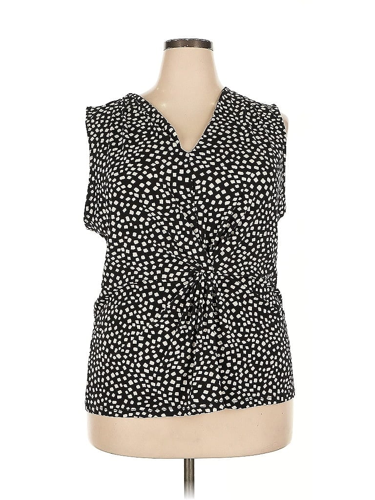Click to view more detailed imagery on our partner's website Pre-owned Alfani Sleeveless Blouse In Black
