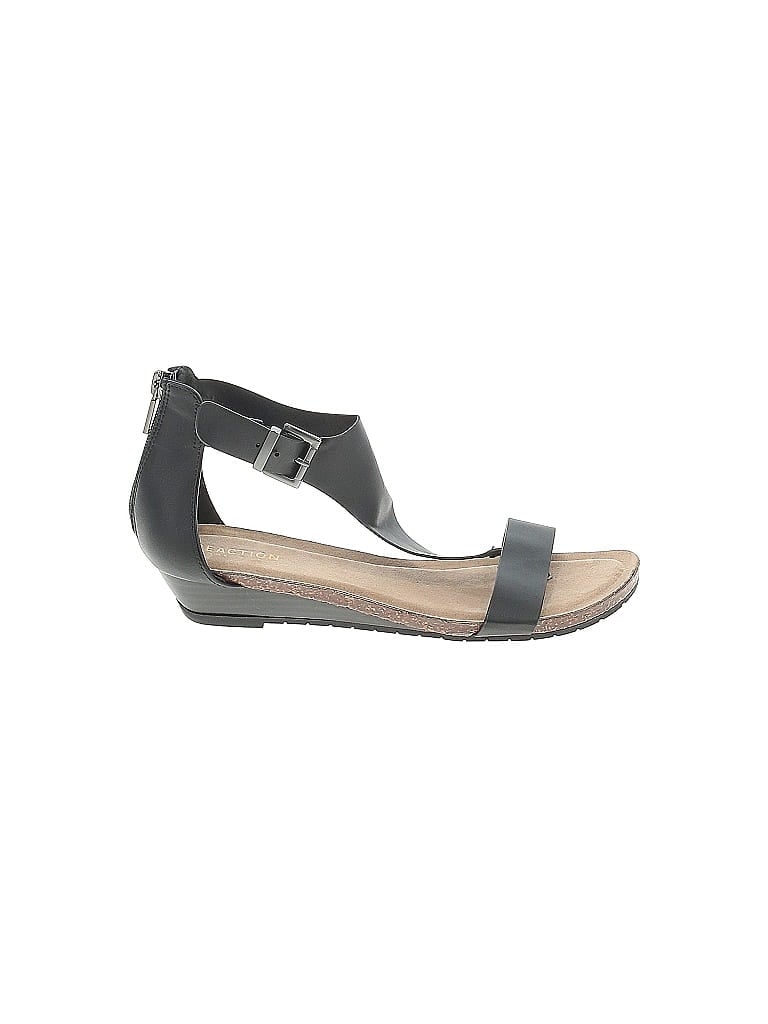 Click to view more detailed imagery on our partner's website Pre-owned Kenneth Cole Reaction Wedges In Black