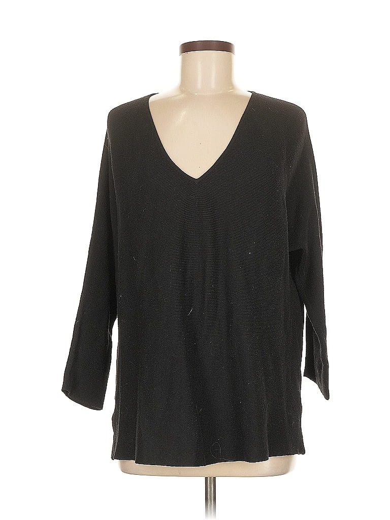 Pre-owned H&m Pullover Sweater In Black