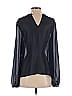Endless Rose Blue Black Long Sleeve Blouse Size S - photo 2