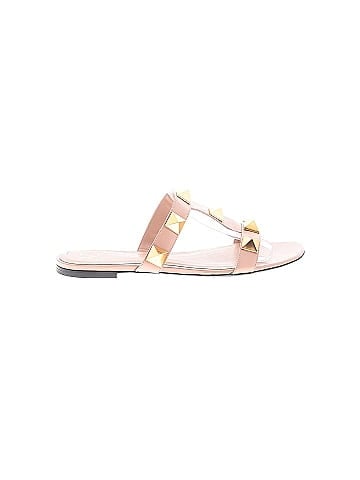 Valentino Garavani Roman Stud Flat Slide Sandals (view 1)