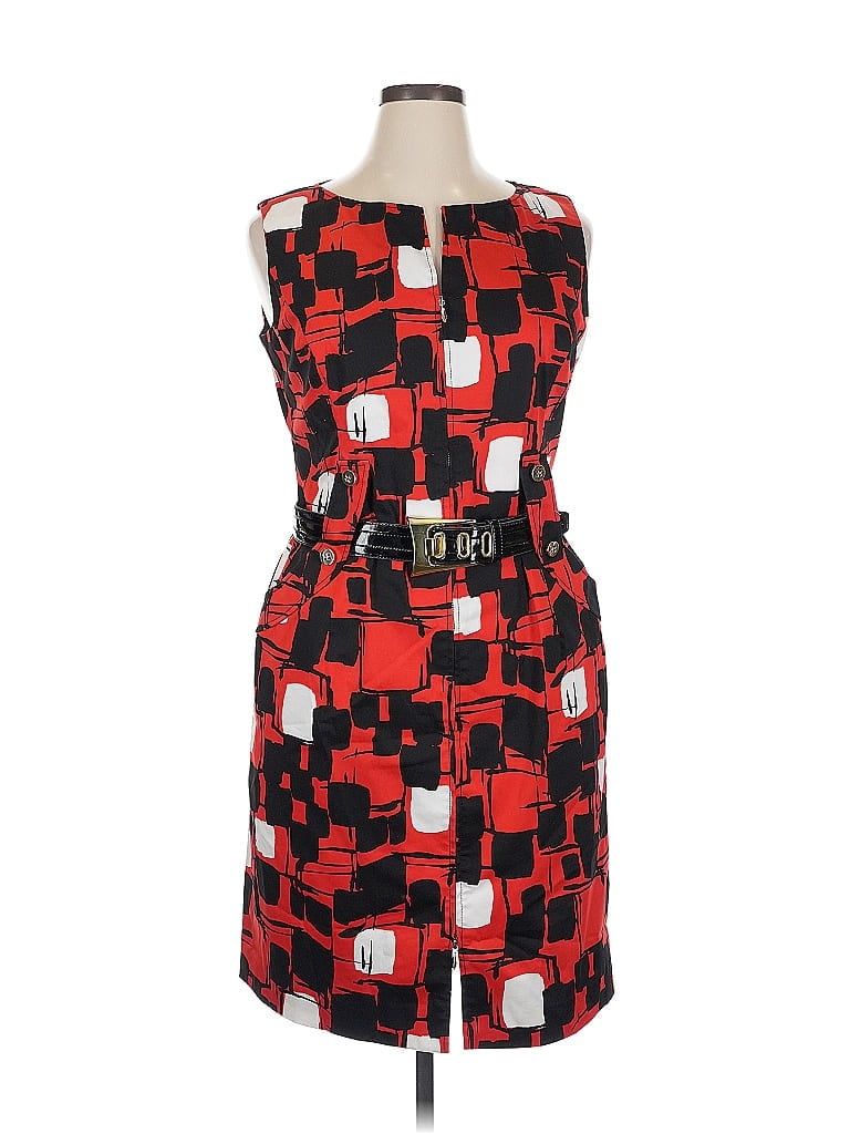 Carlisle Graphic Red Cocktail Dress Size 14 - photo 1
