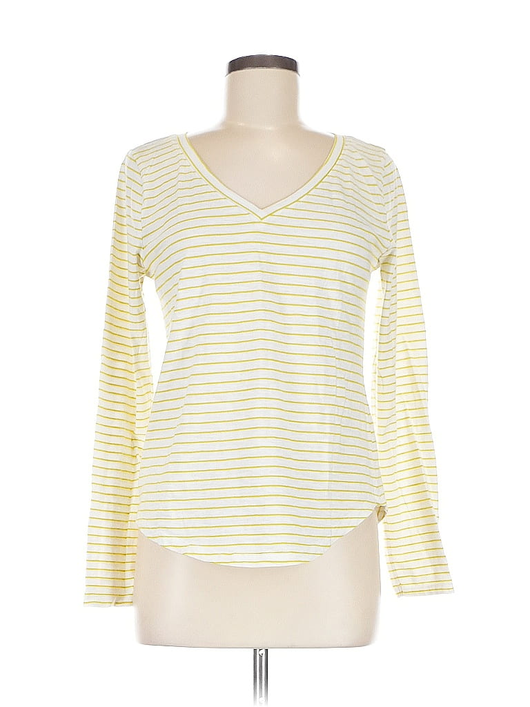 Pre-owned Sonoma Goods For Life Long Sleeve T-shirt In Yellow