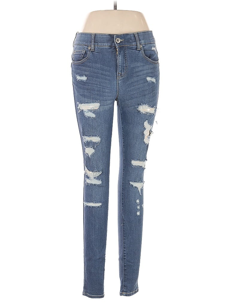 Torrid Hearts Blue Jeans Size 10 (tall) - photo 1