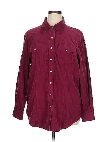 Elisabeth by Liz Claiborne Long Sleeve Button-Down Shirt (view 1)