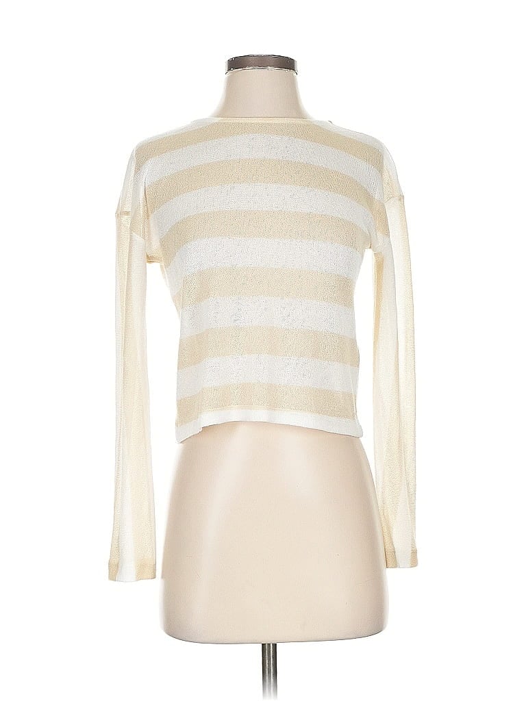 Pre-owned Pilcro Cardigan Sweater In White