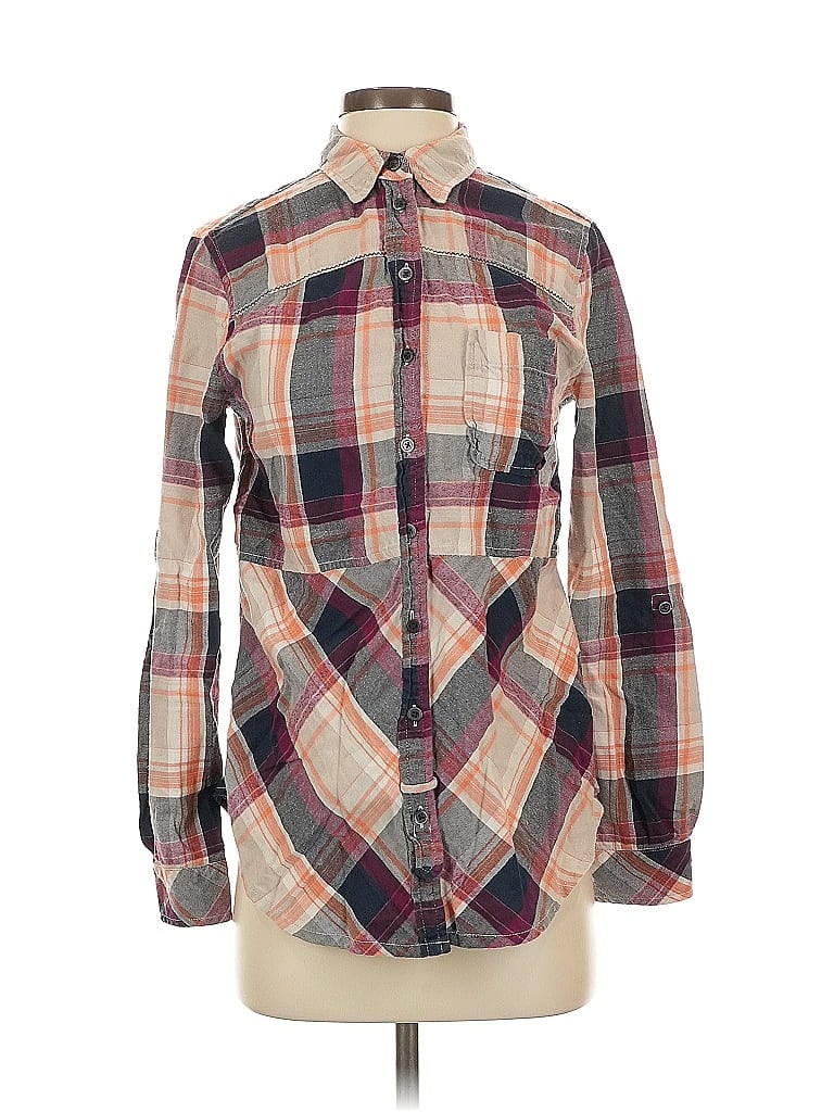 Pre-owned Holding Horses Long Sleeve Button Down Shirt In Brown