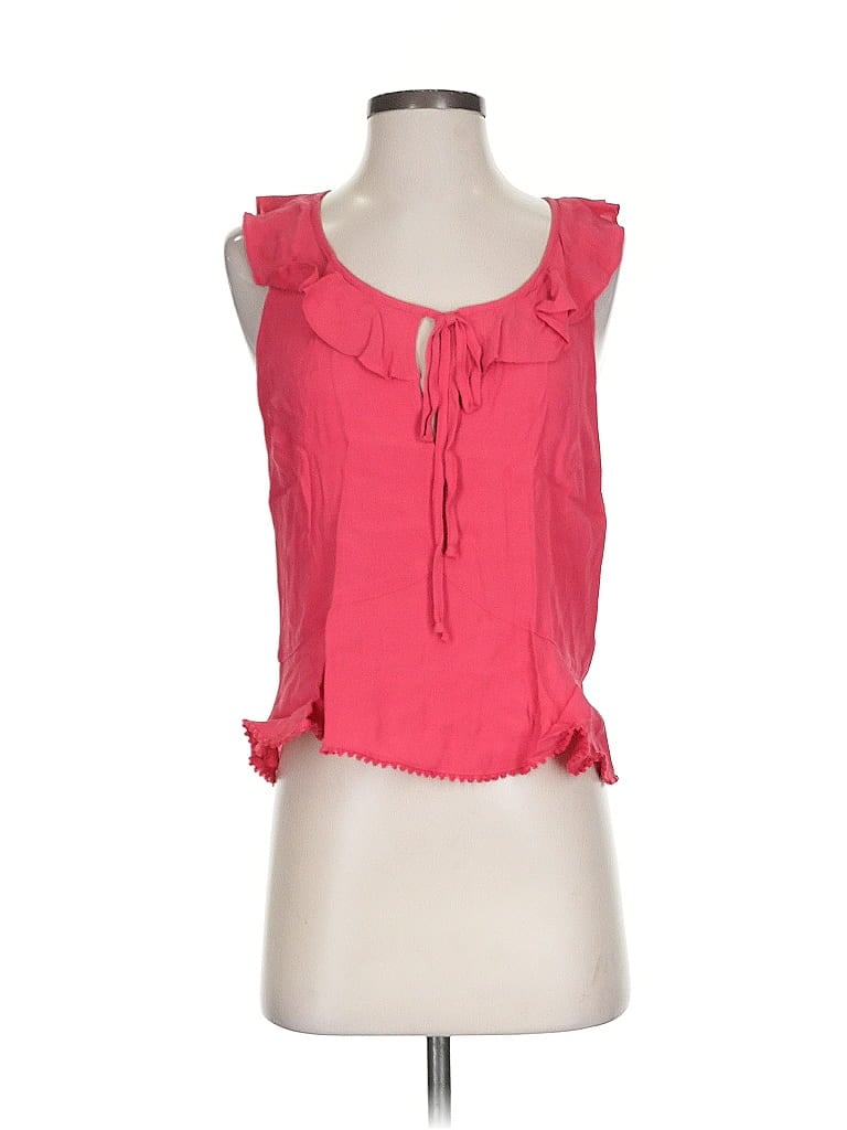 WILLOW & CLAY Pre-owned Sleeveless Blouse In Pink