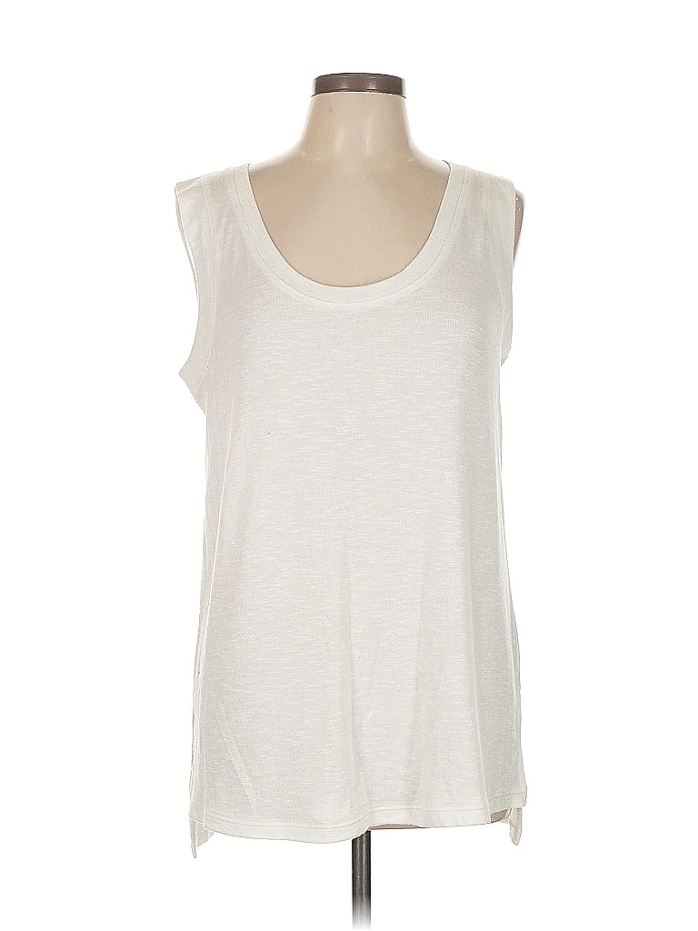 Pre-owned Market & Spruce Cardigan Sweater In White