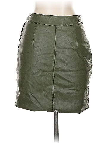 Nicholas Faux Leather Skirt (view 2)