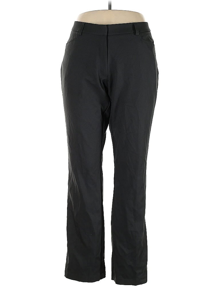 Bebe 100% Polyester Solid Black Casual Pants Size 33 waist - photo 1