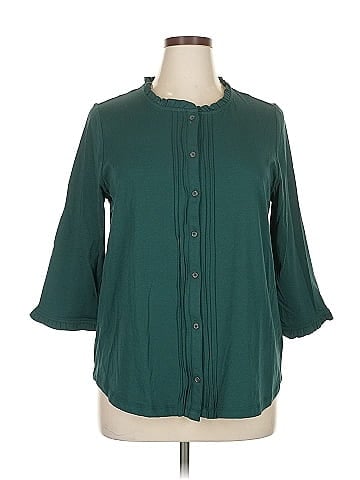 Lands' End 3/4 Sleeve Blouse (view 1)