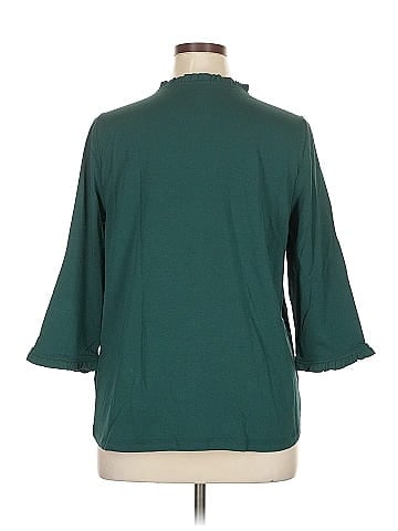Lands' End 3/4 Sleeve Blouse (view 2)