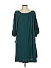 BCBGMAXAZRIA Solid Teal Casual Dress Size M - photo 2
