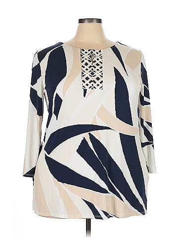 JM Collection 3/4 Sleeve Blouse (view 1)