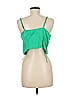 Zara 100% Viscose Green Sleeveless Top Size M - photo 2