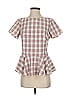 W by Worth Pink Gray Short Sleeve Blouse Size 4 - photo 1