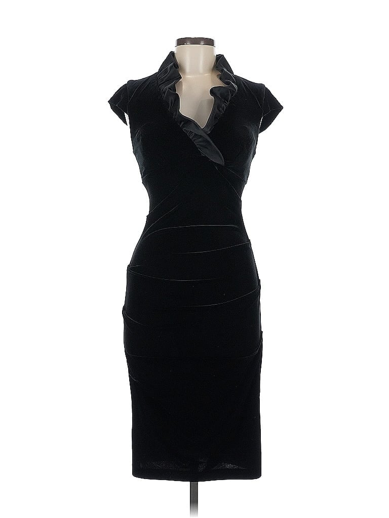 Xscape Black Cocktail Dress Size 6 - photo 1