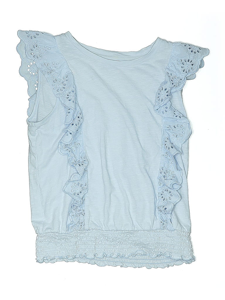 Gap Kids 100% Cotton Blue Sleeveless T-Shirt Size 2X-large (14-16) - photo 1