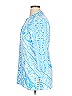 J. McLaughlin Blue 3/4 Sleeve Blouse Size XL - photo 4