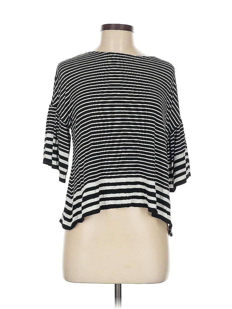 Pre-owned Max Studio Short Sleeve T-shirt In Black