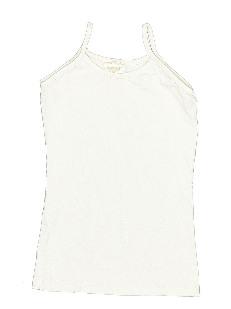 Click to view more detailed imagery on our partner's website Pre-owned Mud Pie Kids' Tank Top Ivory Halter Neckline Tops In White
