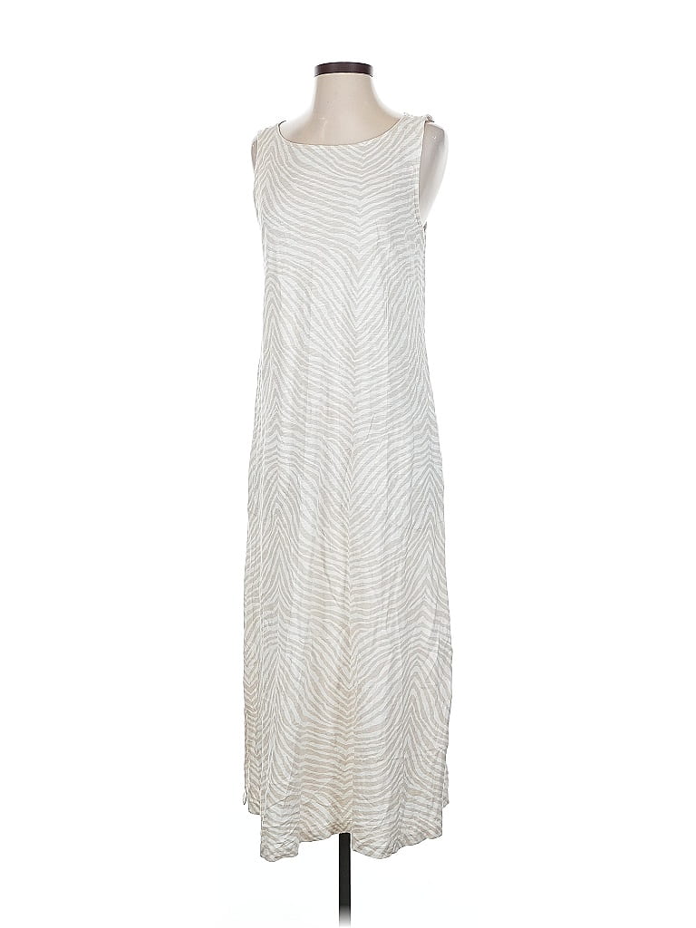 D&Co. Chevron-herringbone Ivory Casual Dress Size S - photo 1
