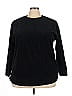 Woman Within 100% Polyester Black Sweatshirt Size 22 - 24 - photo 1