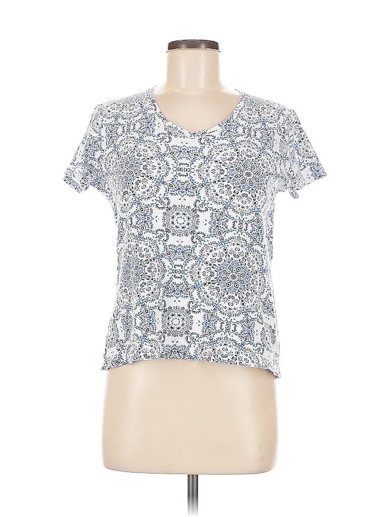 Pre-owned Croft & Barrow Short Sleeve T-shirt In Blue