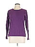Hanes 100% Cotton Purple Long Sleeve T-Shirt Size L - photo 1