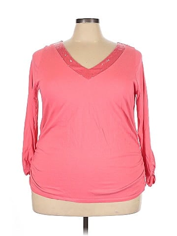 Lane Bryant 3/4 Sleeve T-Shirt (view 1)