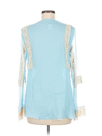 Sundance 3/4 Sleeve Silk Top (view 2)