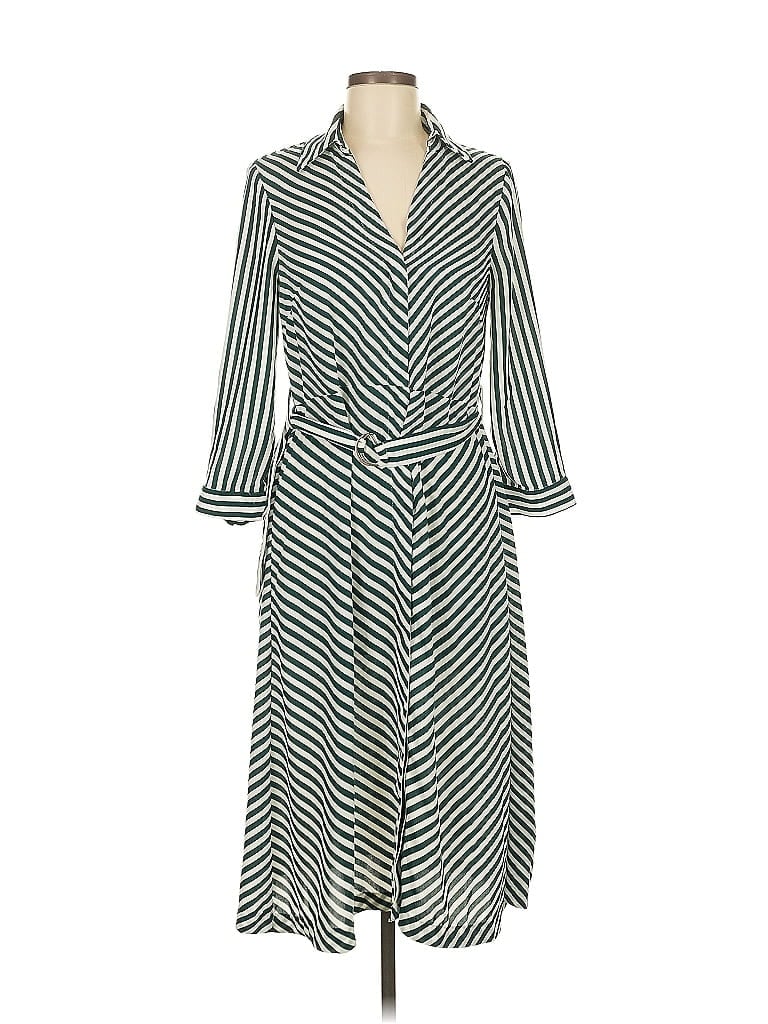 Pre-owned H&m Casual Dress In Green