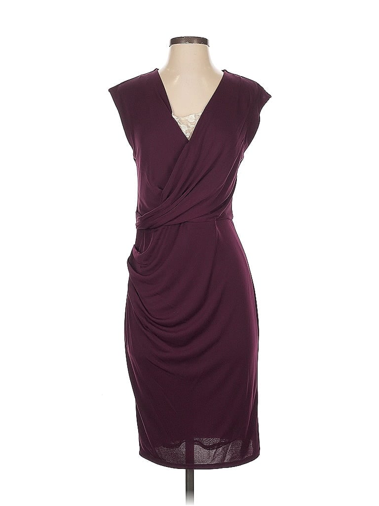 Robert Rodriguez Solid Burgundy Cocktail Dress Size XS - photo 1