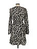 New Look 100% Polyester Animal Print Black Casual Dress Size 10 - photo 2