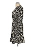 New Look 100% Polyester Animal Print Black Casual Dress Size 10 - photo 5