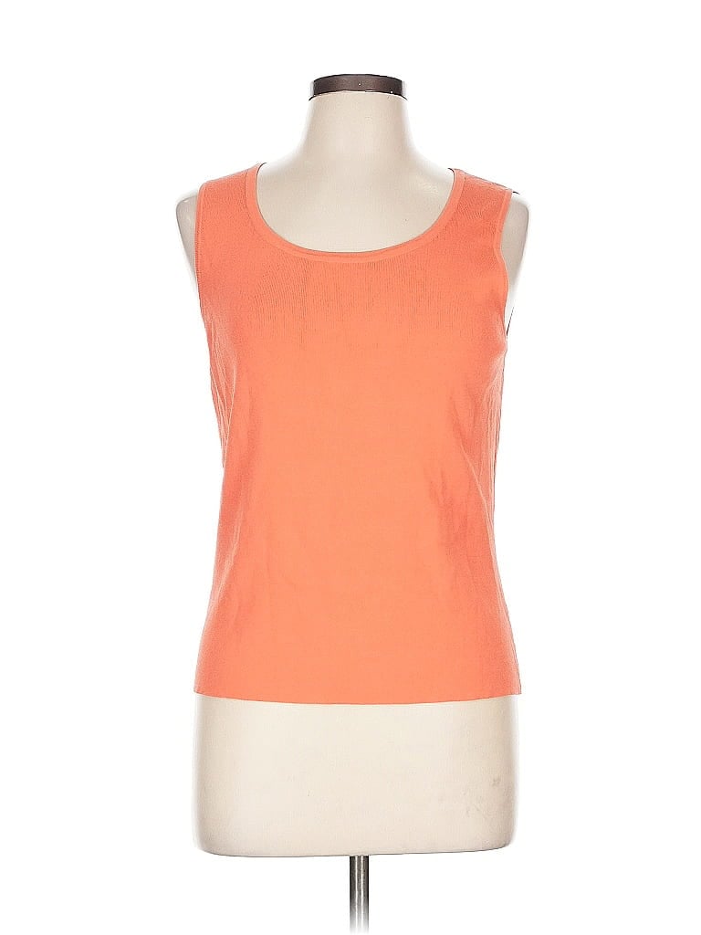 Click to view more detailed imagery on our partner's website Pre-owned Talbots Sleeveless T-shirt In Orange