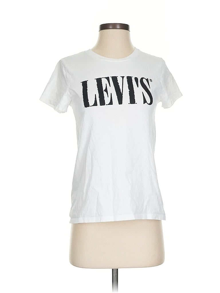 Pre-owned Levi's Short Sleeve T-shirt In White