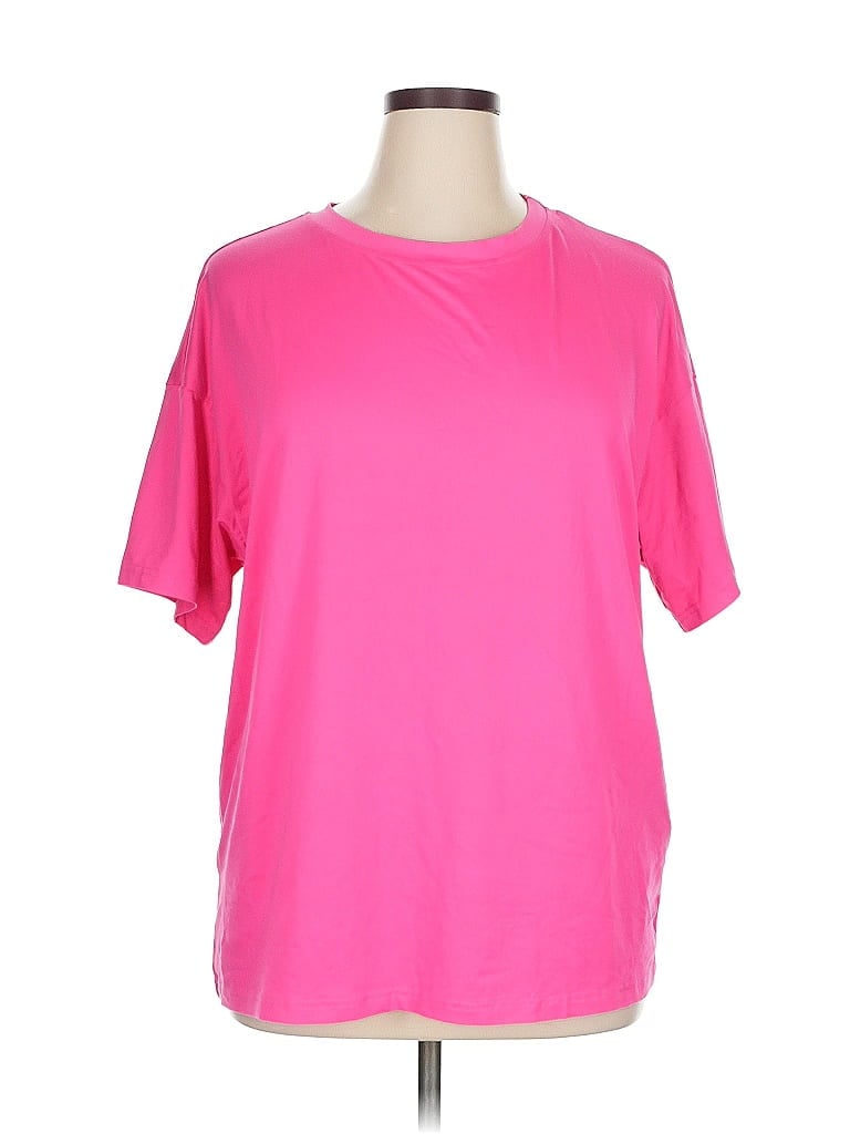 Pre-owned Simplee Active T-shirt In Pink