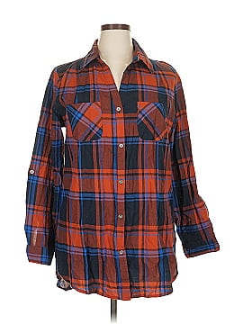 Ashley Stewart 3/4 Sleeve Button Down Shirt